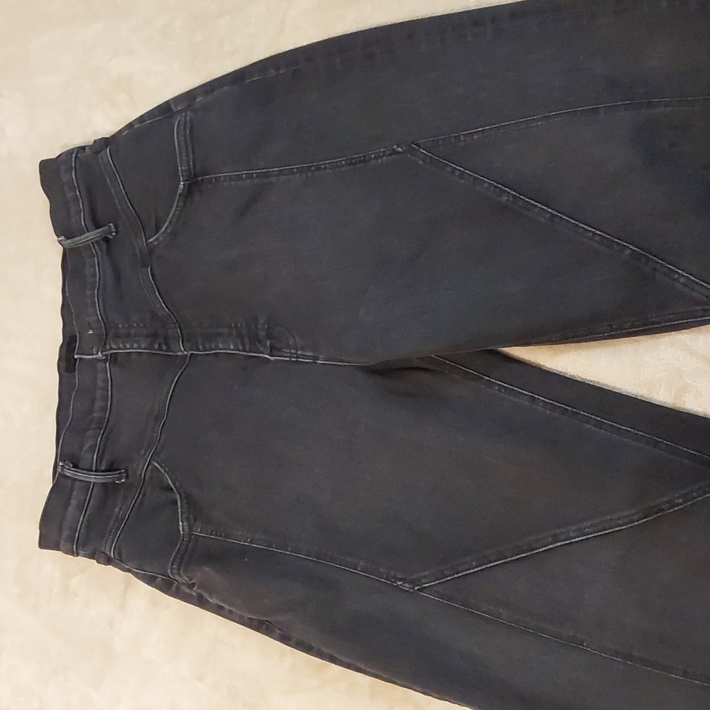 Mother High Waisted Pointy Study Nerdy jeans in black denim. Womens Size 33 - Picture 5 of 14